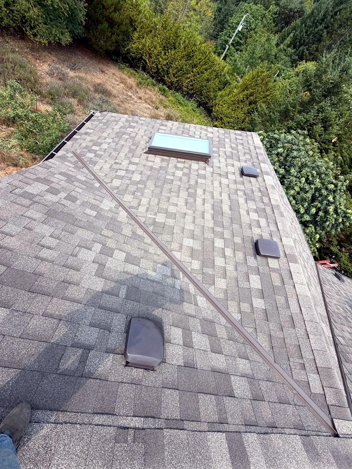 Detailed shingle work around dormer by Eco Roofing Ltd, Nanaimo BC