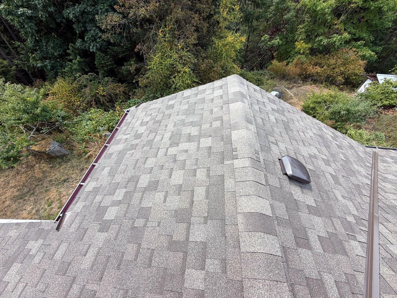 Architectural roof with vent detailing by Eco Roofing Ltd, Vancouver Island BC