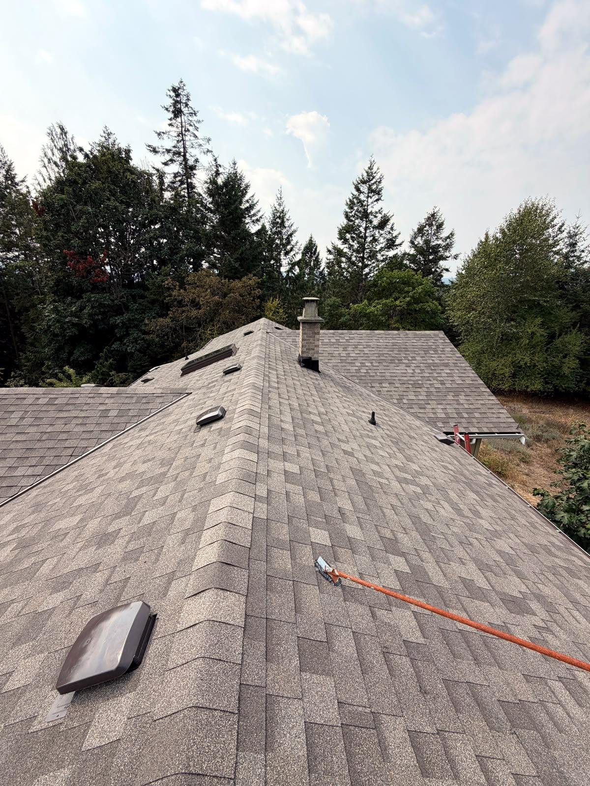 Natural-toned roof replacement by Eco Roofing Ltd, Vancouver Island BC