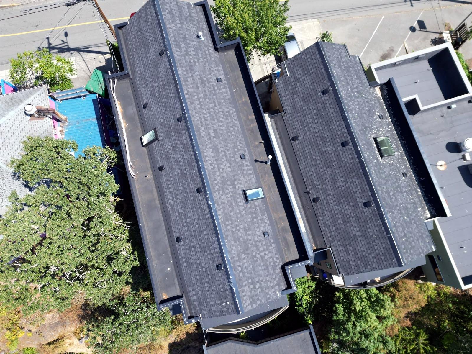 Standing-seam metal roof installed by Eco Roofing Ltd, Vancouver Island BC